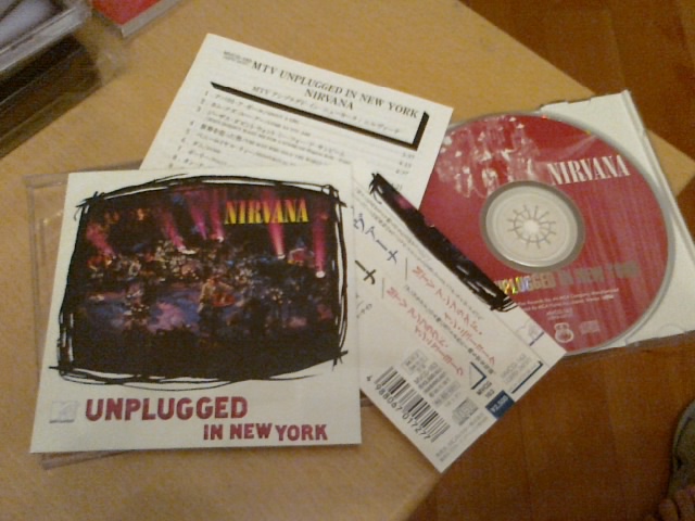 Nirvana - Unplugged in New York (Japan 1st press) OBI