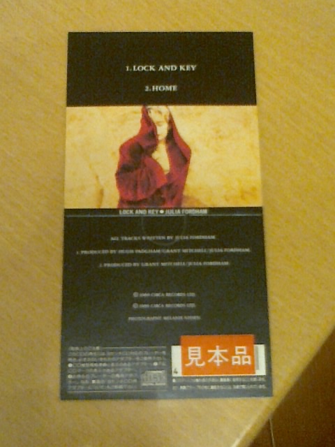 Julia Fordham 3" CD 日本見本品