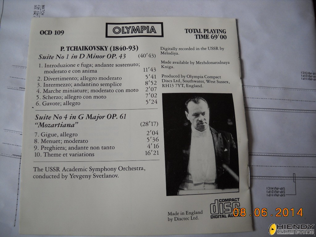 TCHAIKOVSKY Suite No. 1 &amp; 4 ‘Mozartiana’ B.JPG