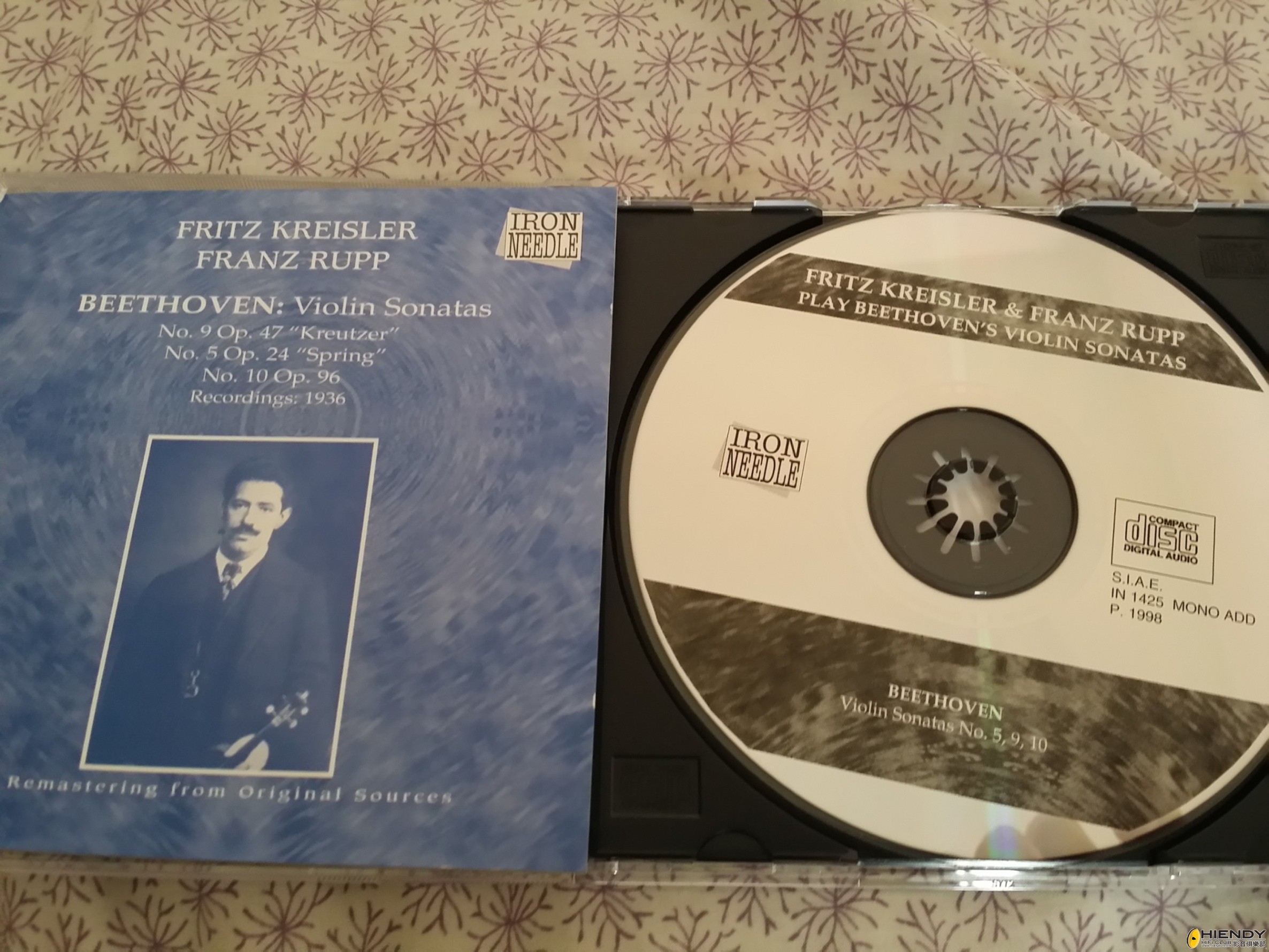 Fritz Kreisler &amp; Franz Rupp Beethoven Violin Sonatas No 9_5_10 Iron Needle HK$ 2.jpg