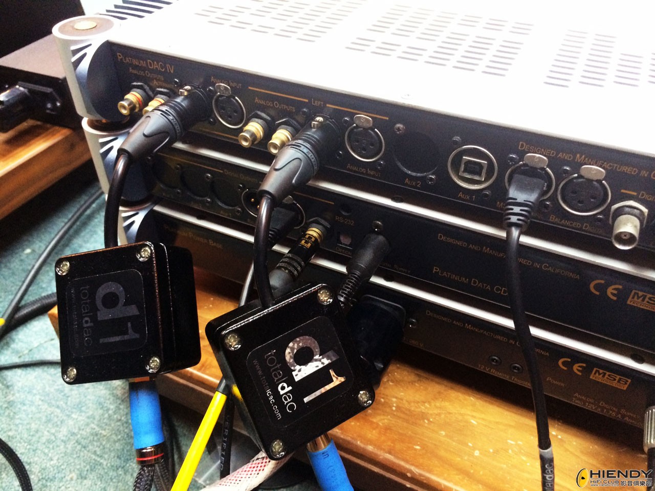 XLR adatper at the back of my DAC