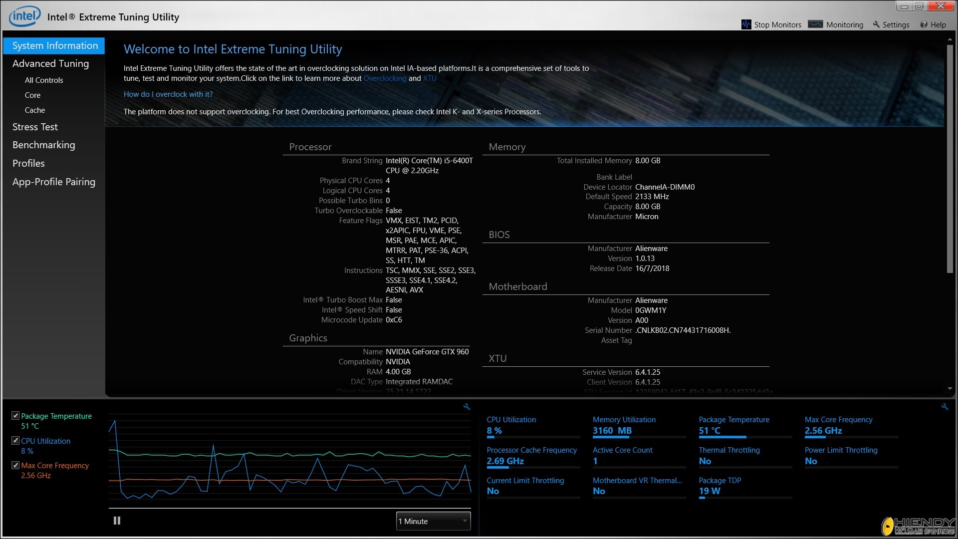 intel extreme tuning utility xtu 6.5.2.40