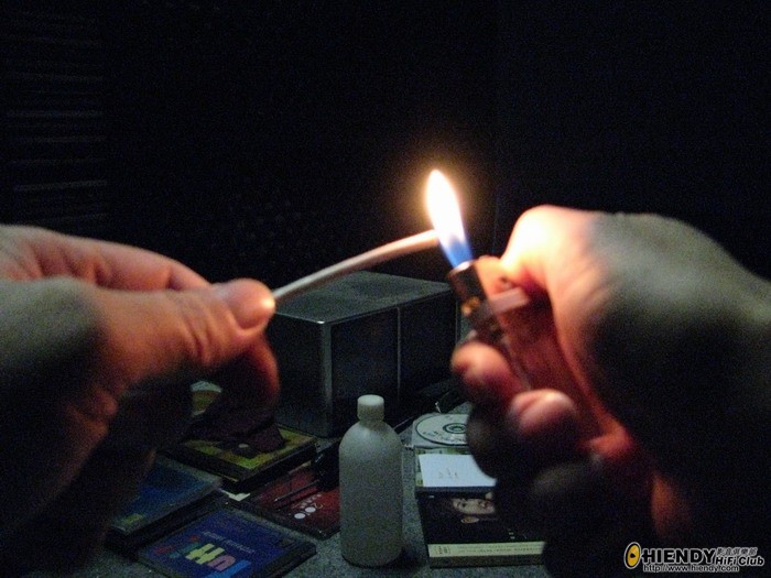 火機燒30秒